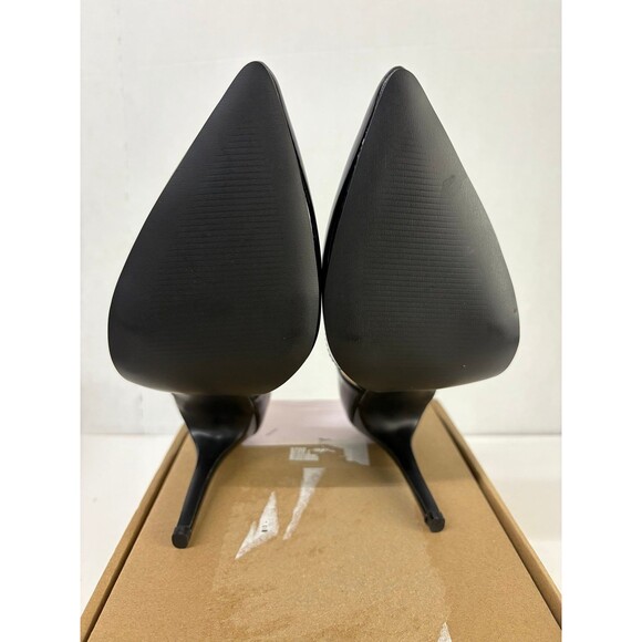 Journee Collection Women's Tru Black Patent T-Strap Stiletto Pump Heels Sz 8.5 W - Picture 6 of 6